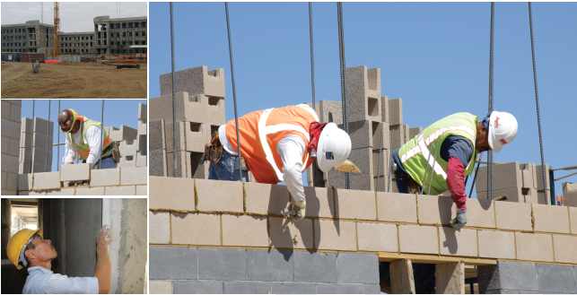 Masonry and plastering works for Hyundai Engineering