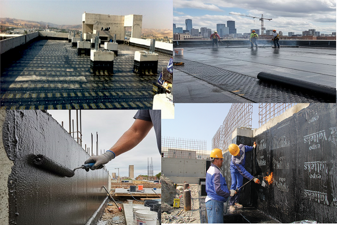 Waterproofing works at Turkmenistan National Navy University